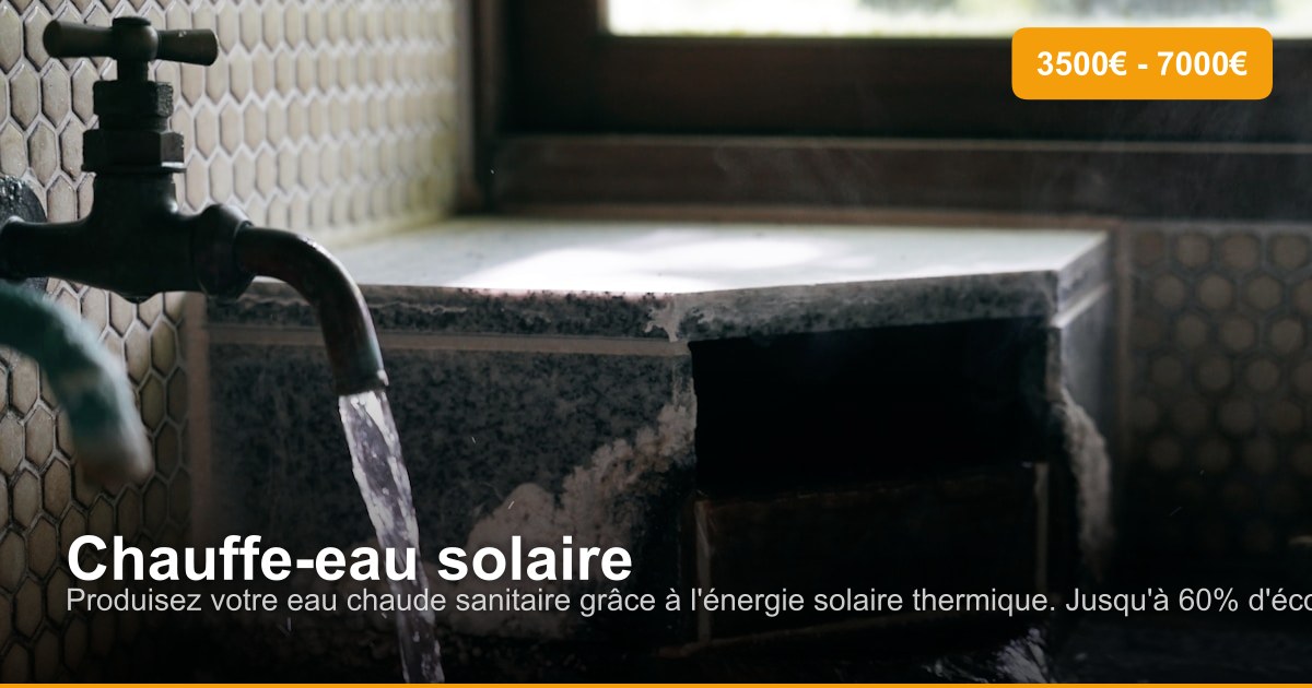 Chauffe-eau solaire dans l'arrondissement de Liège